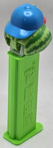 PEZ - Sourz - Sour Watermelon - Light Green Head w/o trademark