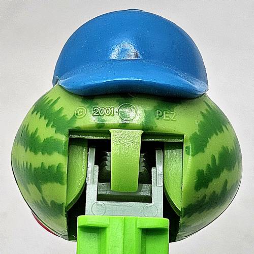 PEZ - Sourz - Sour Watermelon - Light Green Head w/o trademark