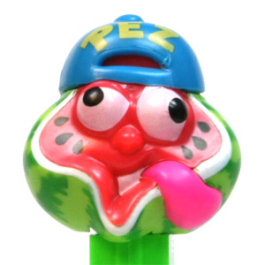 PEZ - Sourz - Sour Watermelon - Light Green Head w/o trademark