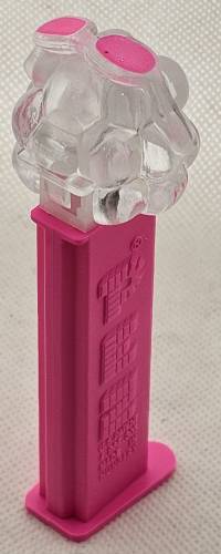 PEZ - Crystal Collection - Sour Blue Raspberry - Clear Crystal Head