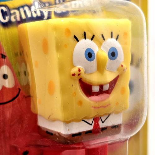 PEZ - SpongeBob SquarePants - SpongeBob in Shirt - yellow head, full shirt - A