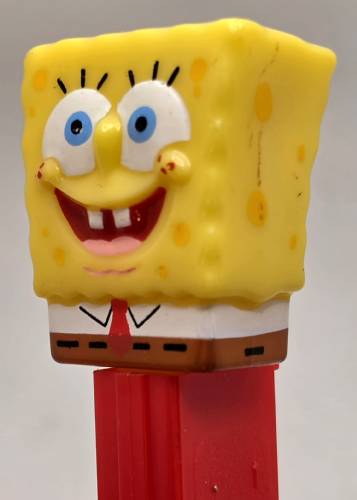 PEZ - SpongeBob SquarePants - SpongeBob in Shirt - yellow head, full shirt - A