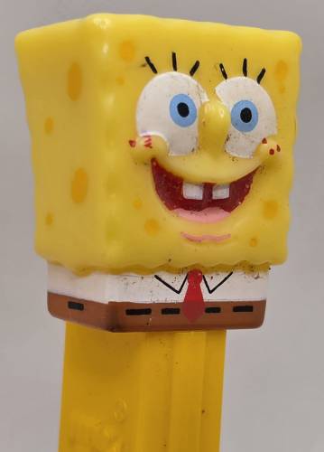 PEZ - SpongeBob SquarePants - SpongeBob in Shirt - yellow head, full shirt - A