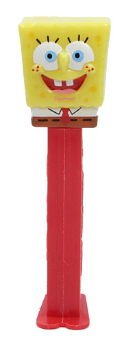PEZ - SpongeBob SquarePants - SpongeBob in Shirt - yellow head, full shirt - A