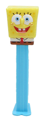 PEZ - SpongeBob SquarePants - SpongeBob in Shirt - yellow head, full shirt - A