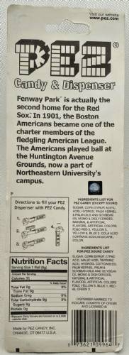 PEZ - Sports Promos - MLB Balls - Ball - Boston Red Sox - A