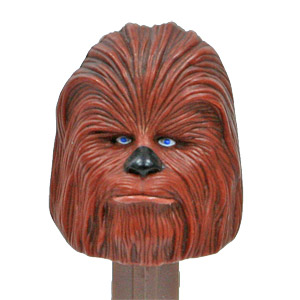 PEZ - Star Wars - Series D - Chewbacca - light dull brown - B