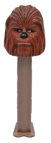 PEZ - Star Wars - Series D - Chewbacca - light dull brown - B