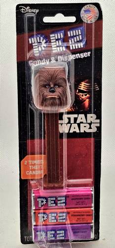 PEZ - Star Wars - Series D - Chewbacca - light dull brown - B