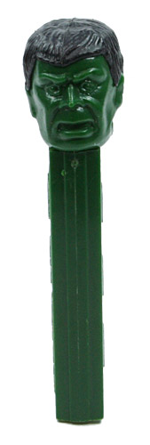 PEZ - Super Heroes - Marvel - Incredible Hulk - Dark Green Face - A