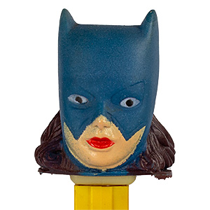 PEZ - Super Heroes - Soft-Heads - DC - Batgirl - Soft-Head Blue