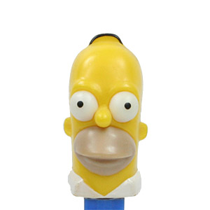 PEZ - Simpsons - Homer Simpson - Tan thin hair - A