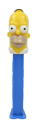 PEZ - Simpsons - Homer Simpson - Tan thin hair - A