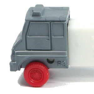 PEZ - Trucks - Misfits - Cab #R3 - Silver Cab, Red Wheels - B