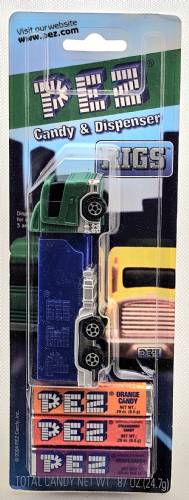 PEZ - Trucks - Transporter - Green cab, blue trailer