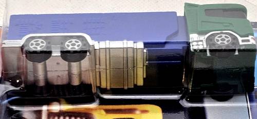 PEZ - Trucks - Transporter - Green cab, blue trailer