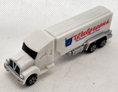 PEZ - Advertising Walgreens - Truck with V-Grill - White cab, white trailer