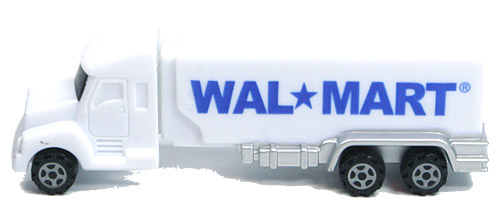 PEZ - Advertising Walmart - Truck with V-Grill - White cab, white trailer