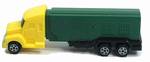 PEZ - Truck with V-Grill  Yellow cab, green trailer