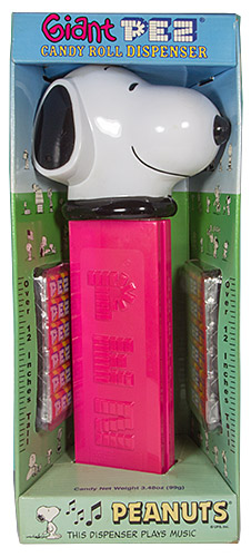 PEZ - Giant PEZ - Peanuts - Snoopy - with black collar