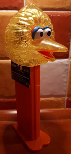 PEZ - Giant PEZ - Sesame Street - Big Bird - Crystal Yellow Head