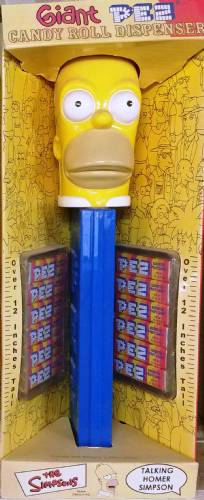 PEZ - Giant PEZ - The Simpsons - Homer Simpson - Talking