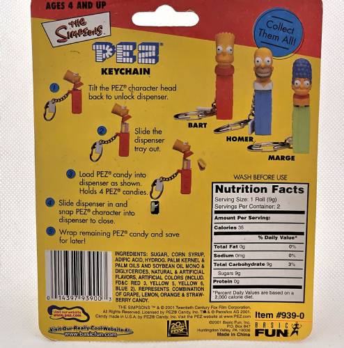 PEZ - Keychain - The Simpsons - Homer Simpson