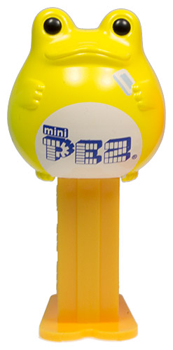 PEZ - Mini PEZ - Frog Style 1 #10 - Yellow PEZ Frog