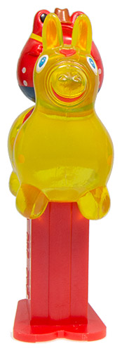 PEZ - Mini PEZ - Rody Meets Frogstyle #20 - Yellow Rody/Red Frog