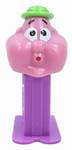 PEZ - Bubbleman  Green Hat on purple