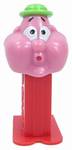 PEZ - Bubbleman  Green Hat on red