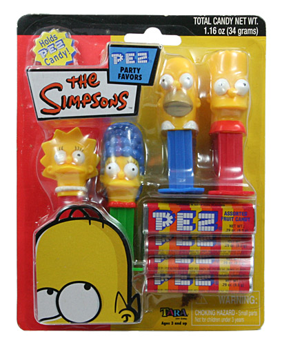 PEZ - Party Favors - The Simpsons - Simpsons Package