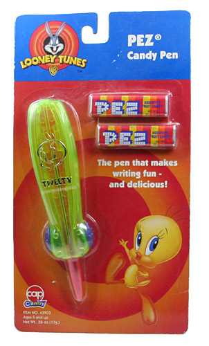PEZ - Pen - Looney Tunes Candy Pen - Tweety Candy Pen