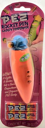 PEZ - Pen - Rocket Pen - Rocket Pen / Candy Pen - Blue and Orange