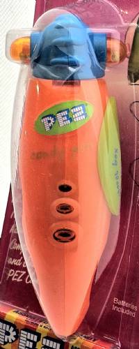 PEZ - Pen - Rocket Pen - Rocket Pen / Candy Pen - Blue and Orange
