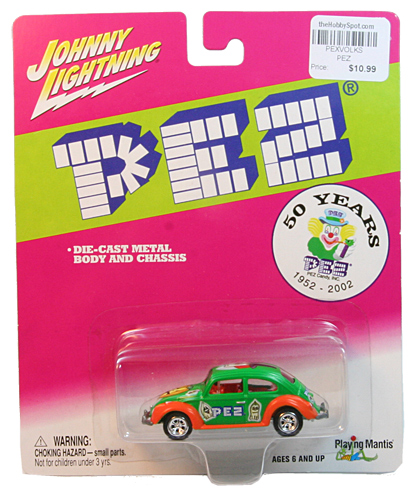 PEZ - Johnny Lightning - PEZ 50th Anniversary - '65 VW Beetle