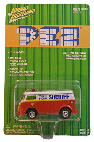 PEZ - Johnny Lightning - Emergency Trucks - Sheriff Van