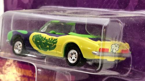 PEZ - Johnny Lightning - Psychedelic PEZ - Psychedelic Camaro - Green