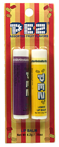 PEZ - Lip Balm - Lip Balm Double Pack - Grape & Lemon