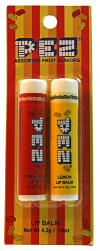 PEZ - Lip Balm - Lip Balm Double Pack - Strawberry & Lemon