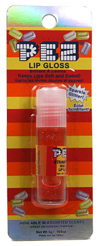 PEZ - Lip Balm/Gloss - Lip Gloss - Roll On Lip Gloss - Strawberry