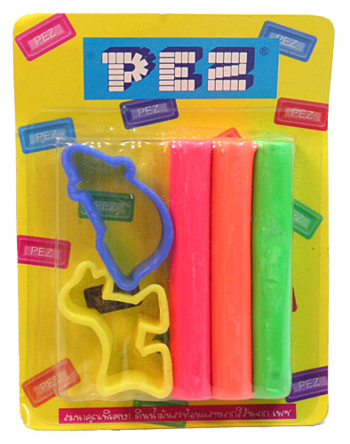 PEZ - Miscellaneous (Non-Dispenser) - Clay Set - Blue Mouse, Yellow Seal