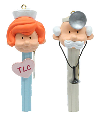 PEZ - Ornaments - Carlton Cards - Doctor & Nurse