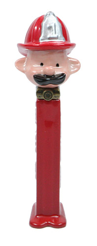 PEZ - Porcelain Hinged Boxes - Fireman