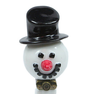 PEZ - Porcelain Hinged Boxes - Snowman