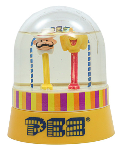 PEZ - Snow Dome - Circus - Yellow Elephant