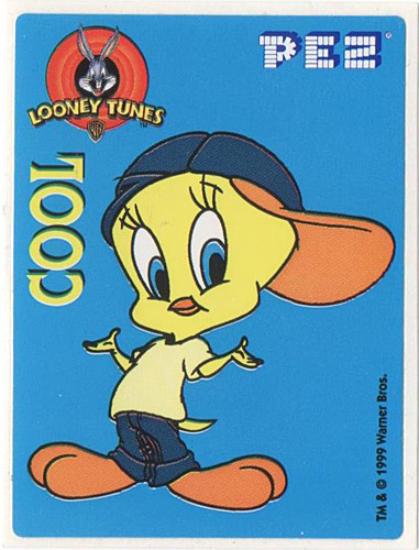 PEZ - Stickers - Looney Tunes Cool - Charming Tweety