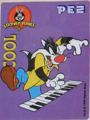 PEZ - Stickers - Looney Tunes Cool - Keyboard Sylvester