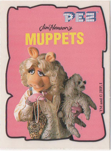 PEZ - Stickers - Muppets - Miss Piggy