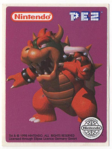 PEZ - Stickers - Nintendo - Bowser